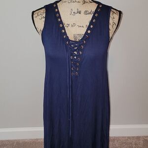 NWOT Espresso navy nautical like dress